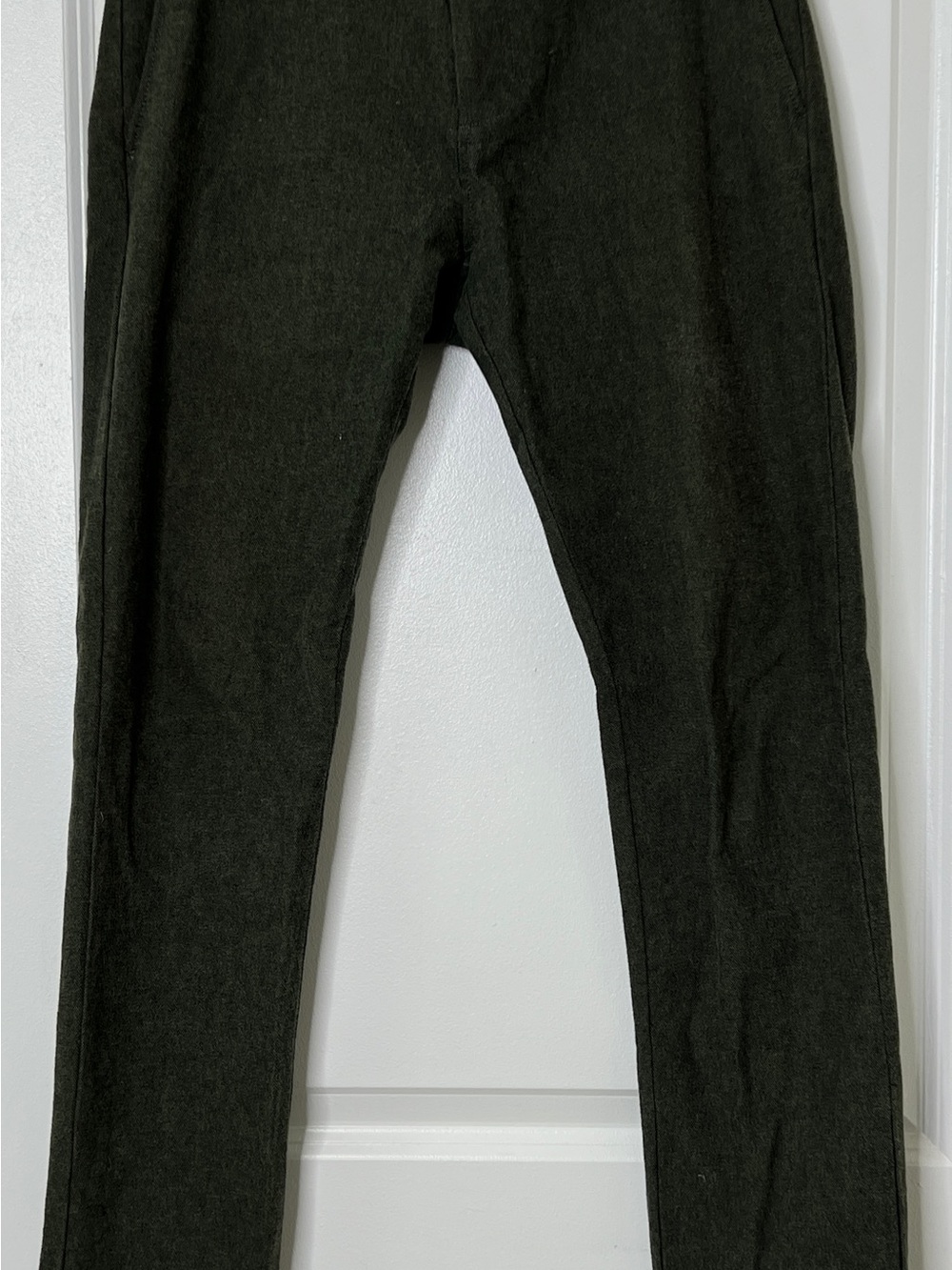 J.Crew 484 Slim-Fit Pants in Stretch Brushed Twill – Olive/Charcoal – 29x30